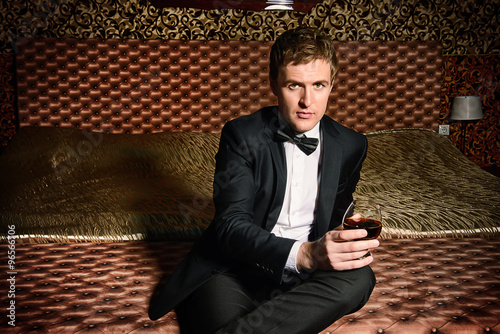 drinking brandy photo