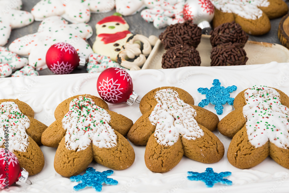 Assorted Christmas cookies. Assorted Christmas cookies.