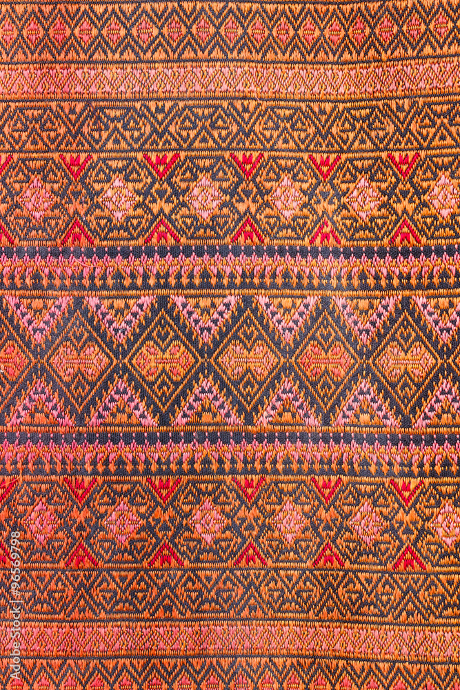 Texture of Thai silk pattern, Thailand textile Stock Photo | Adobe Stock