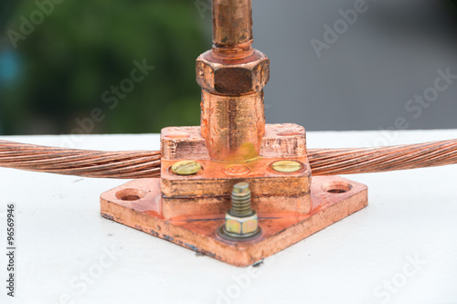 Lightning rod in insulators