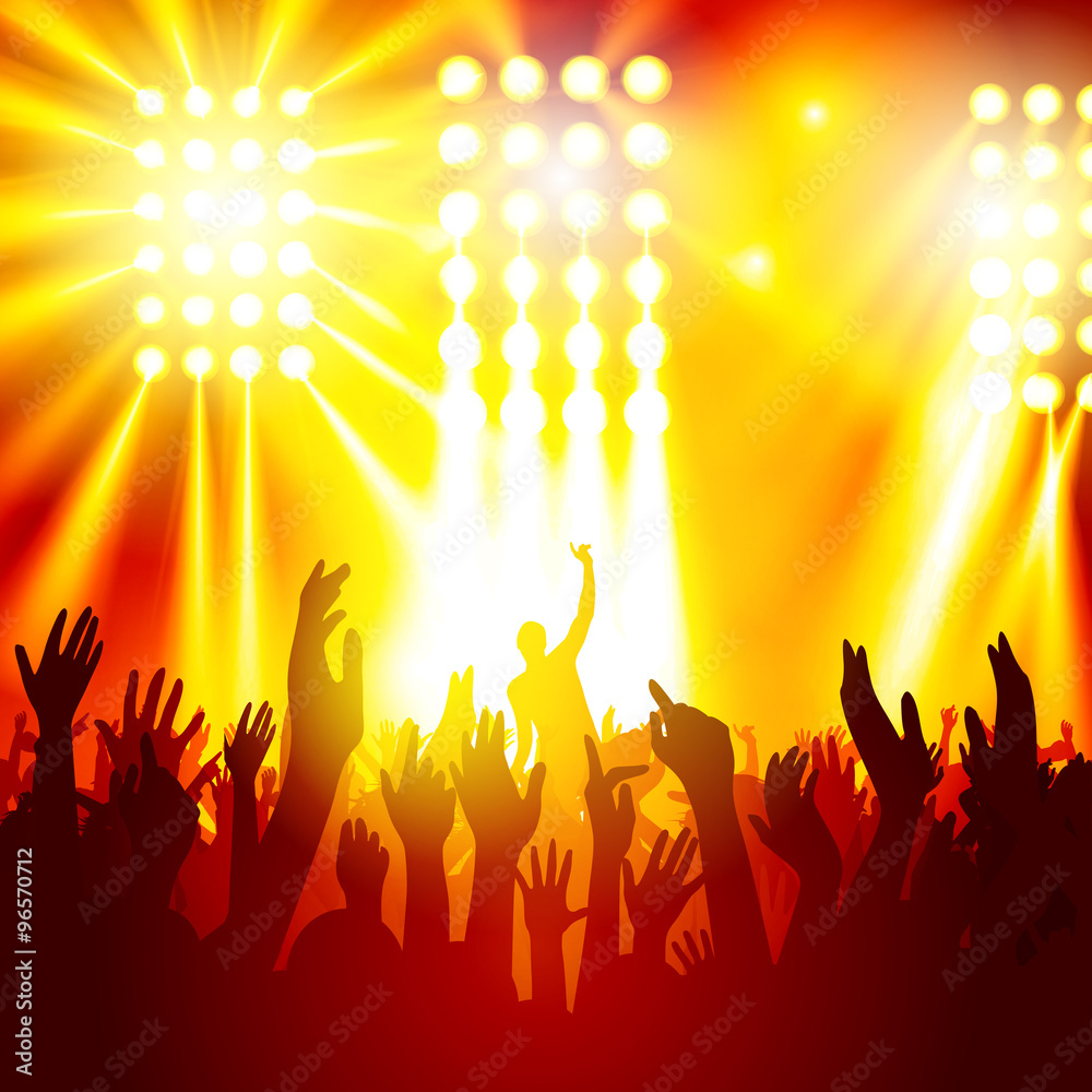 People at a concert People at a concert