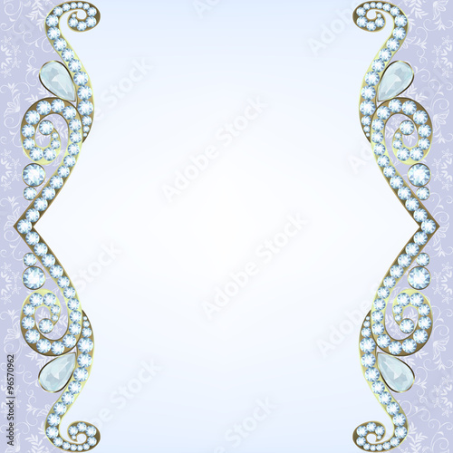 border with diamonds