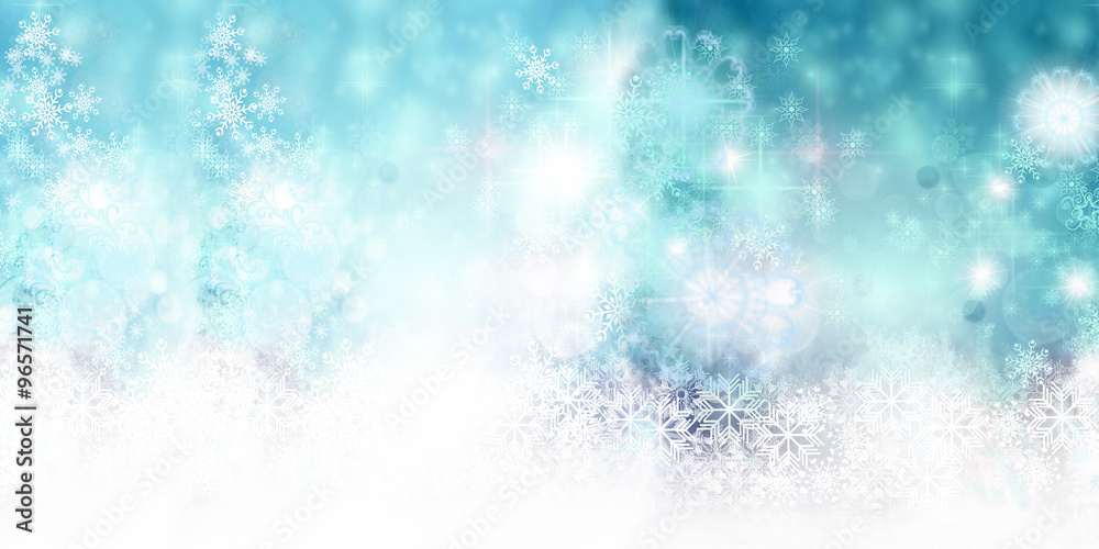 Merry Christmas: Background with stars and snowflakes :) 
