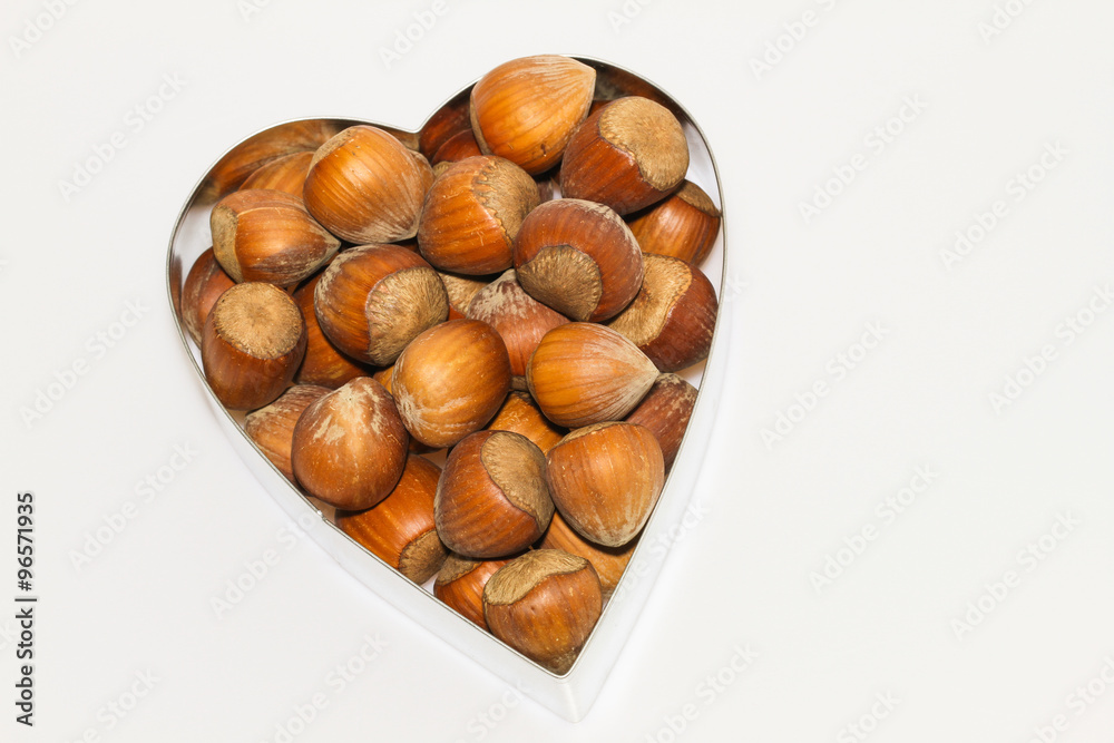 Obraz premium Haselnussherz