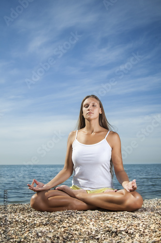 girl in yoga pose