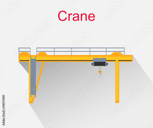 Crane Equipment Icon Design Style