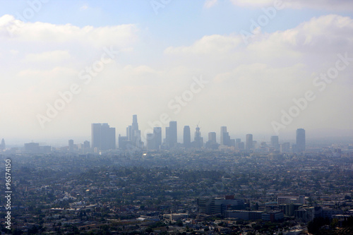View of Los Angeles from the hill, USA