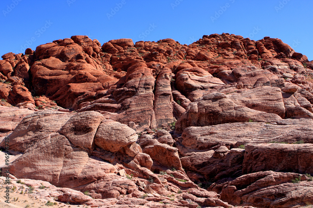 Colorful rocks at the Red Rock Canyon National Conservation Area in Nevada, USA