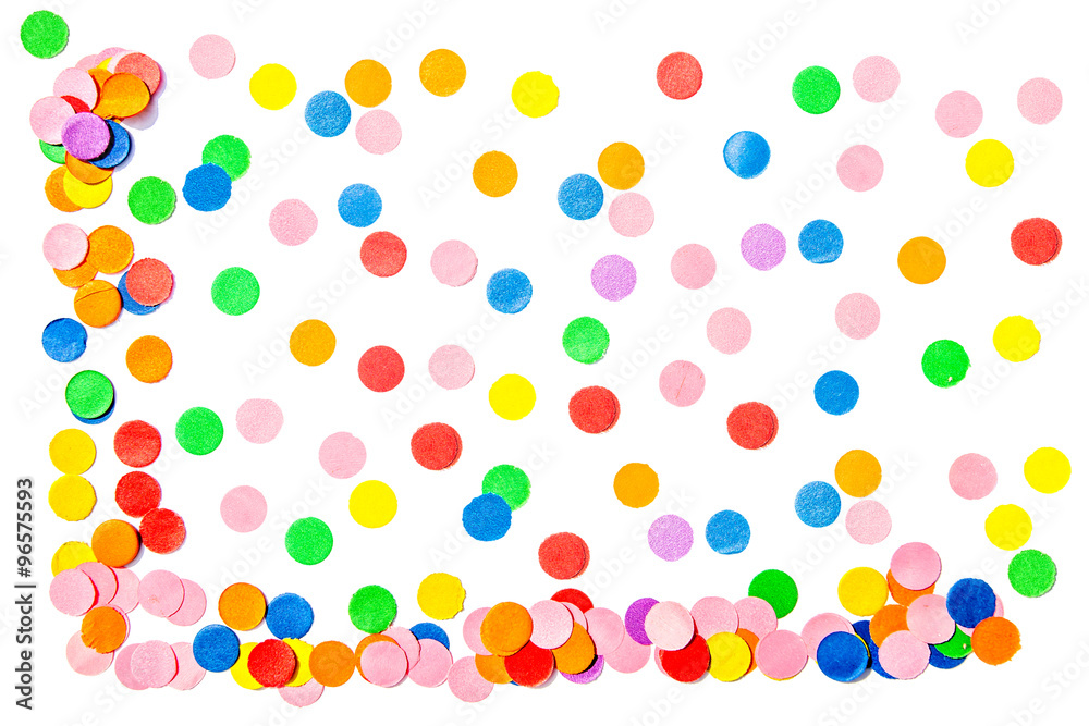confettis en coin et en fond de page confettis en coin et en fond de page