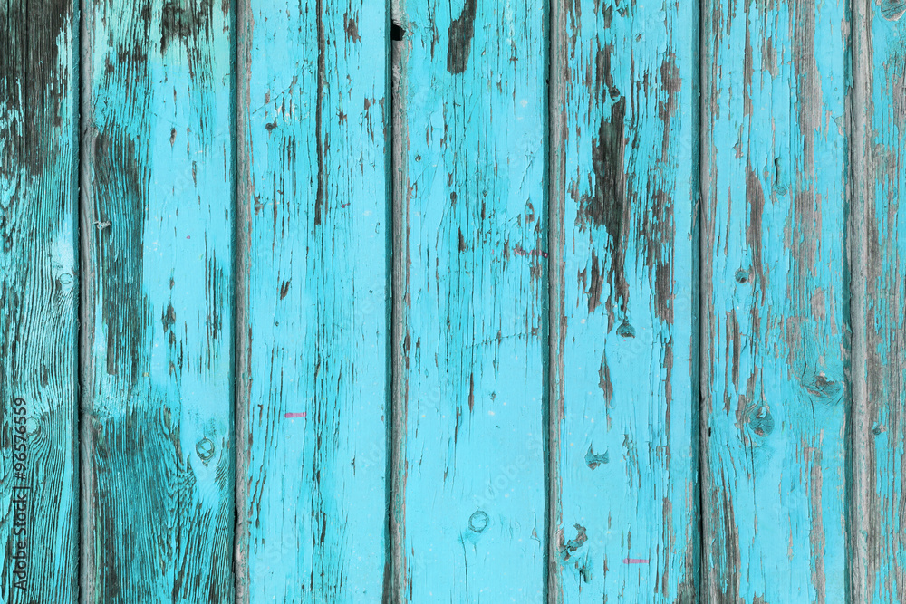 Old painted wood wall - texture or background