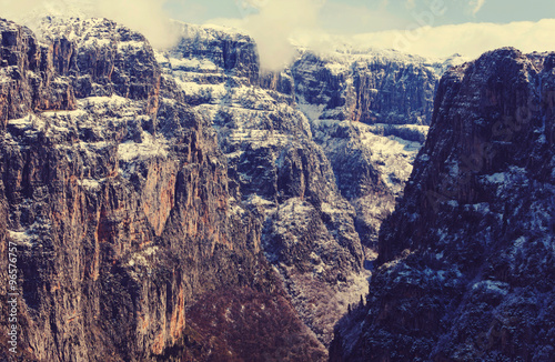 Canyon in Greece photo