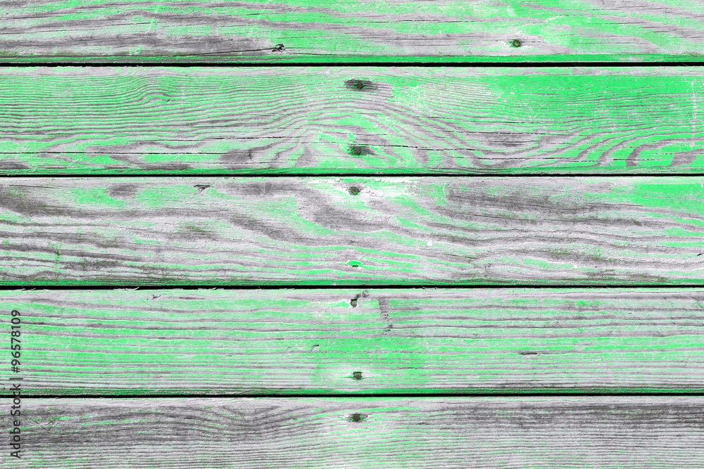 Obraz premium The old green wood texture with natural patterns