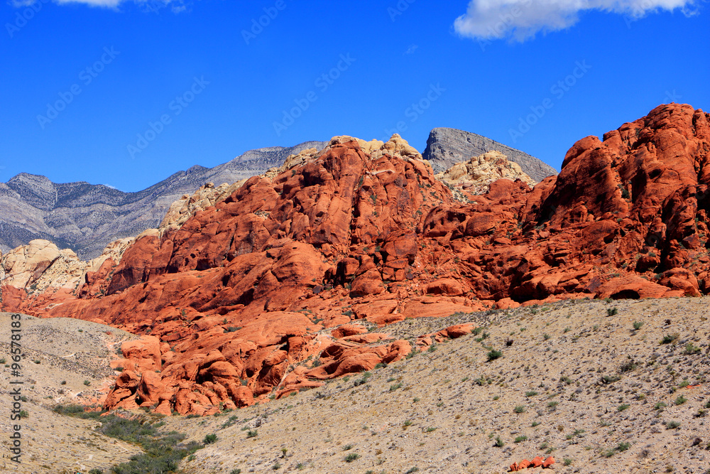 Colorful rocks at the Red Rock Canyon National Conservation Area in Nevada, USA Colorful rocks at the Red Rock Canyon National Conservation Area in Nevada, USA
