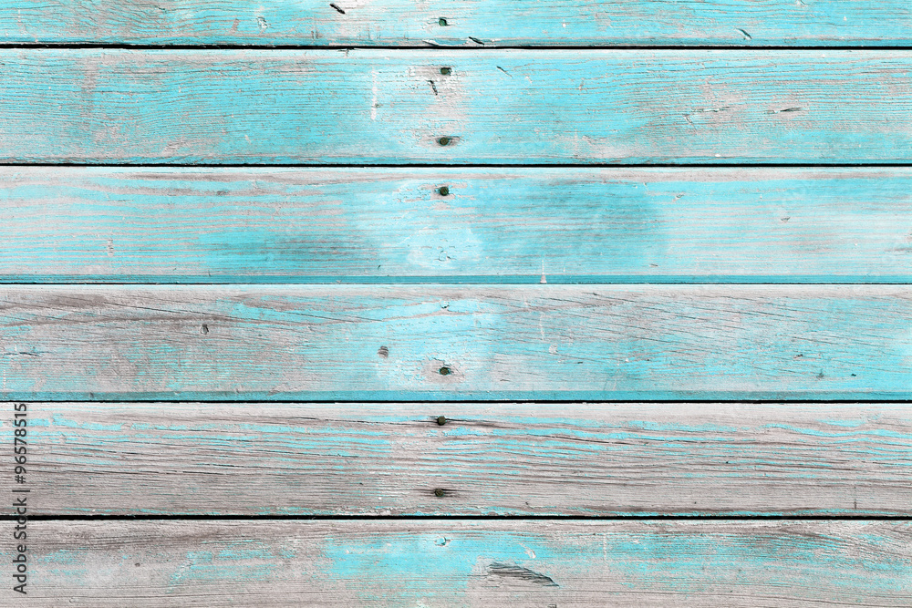 Obraz premium The old blue wood texture with natural patterns