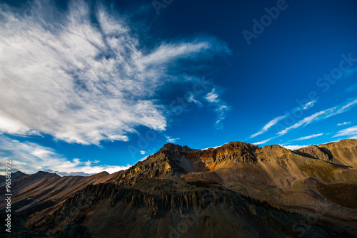 lookout Peak as seen from Ophir Pass Colorado