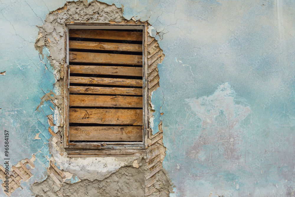 boarded up a window boarded up a window