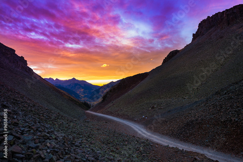 Ophir Pass after Sunset photo