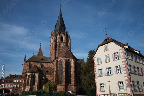 Eglise abbatiale Pierre et Paul, Wissembourg, Alsace, France