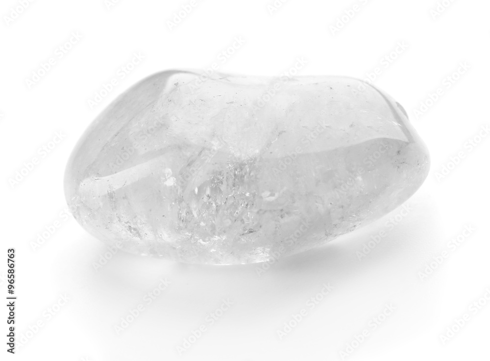 Rock crystal isolated on white background Rock crystal isolated on white background