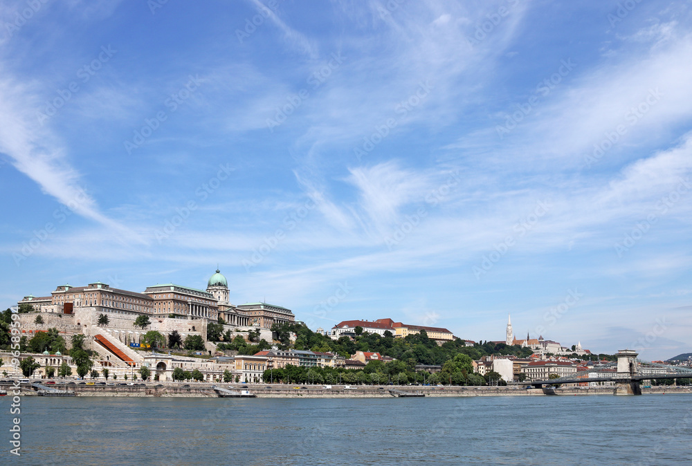 Budapest royal castle Danube riverside