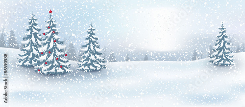 Weihnachten Hintergrund, Landschaft im Winter