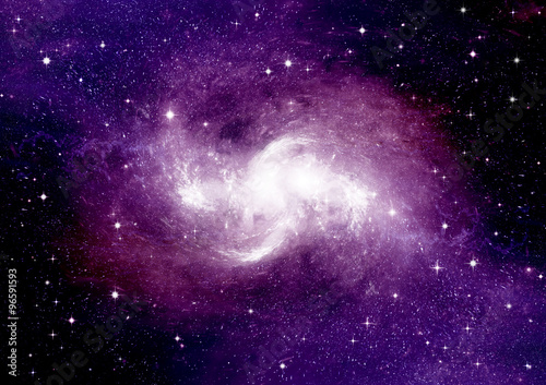 galaxy in a free space