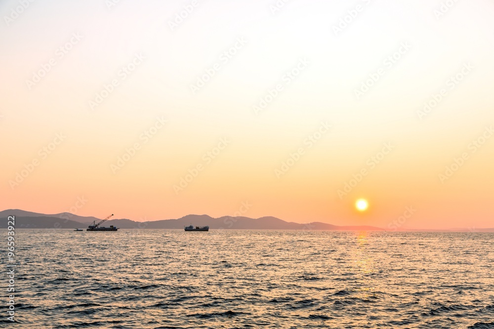 Beautiful landscape with sea and clouds Beautiful landscape with sea and clouds