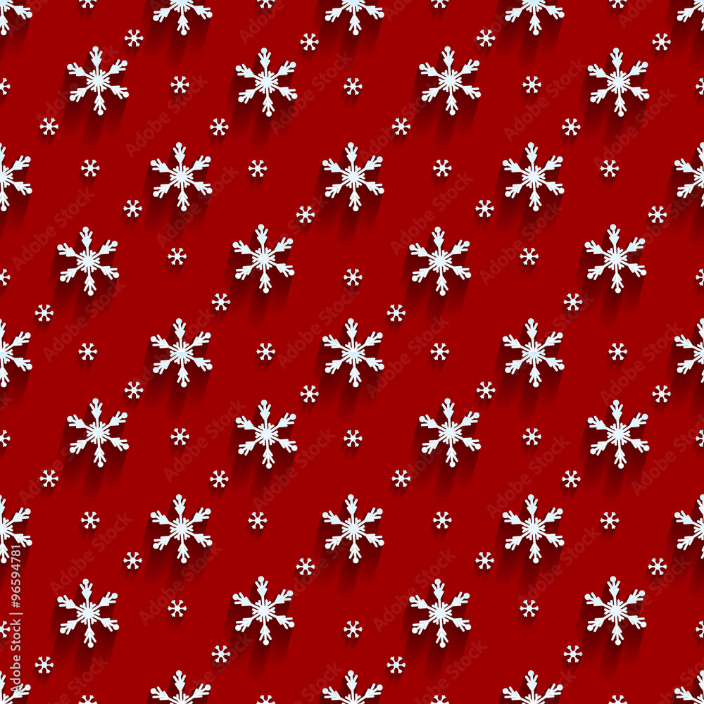 Seamless  pattern with snowflakes 