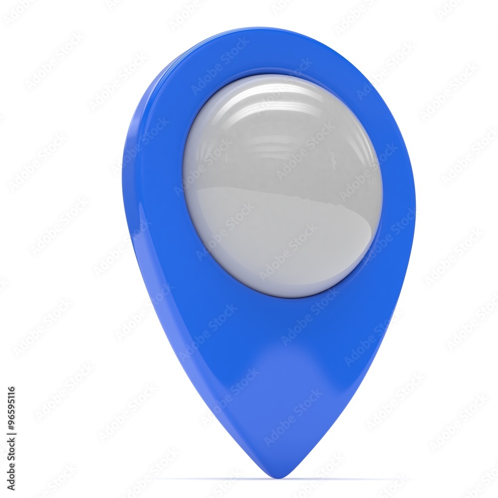 blue map pointer isolated blue map pointer isolated