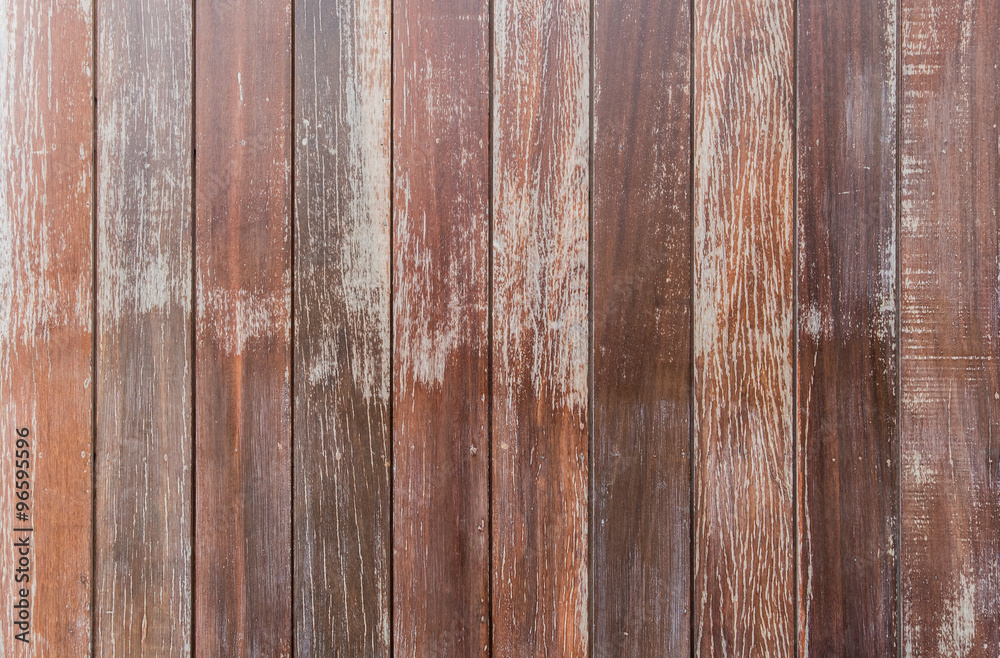 Fototapeta premium Old wood board at the wall texture background