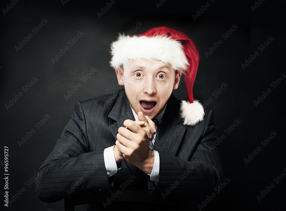 Businessman with Open Mouth. Delight and Fun. Surprised Business Businessman with Open Mouth. Delight and Fun. Surprised Business