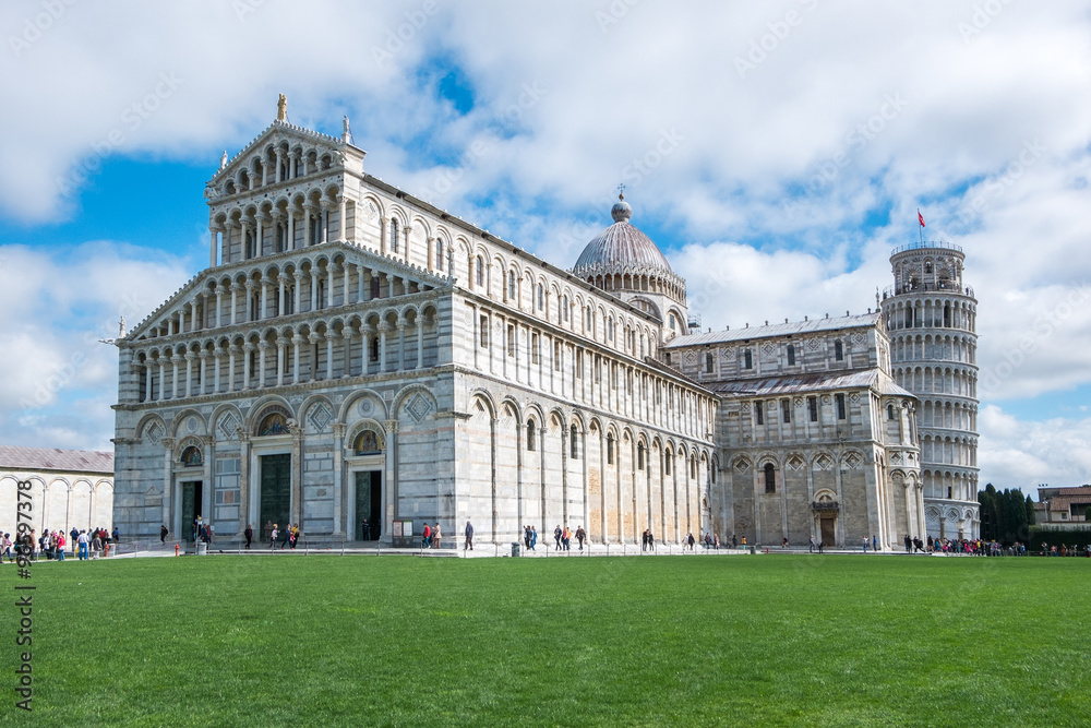 View of the Pisa Cathedral in Pisa, Italy