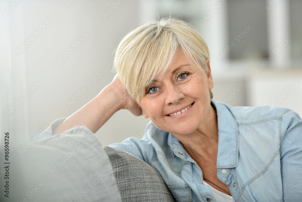 Closeup of attractive senior woman Closeup of attractive senior woman