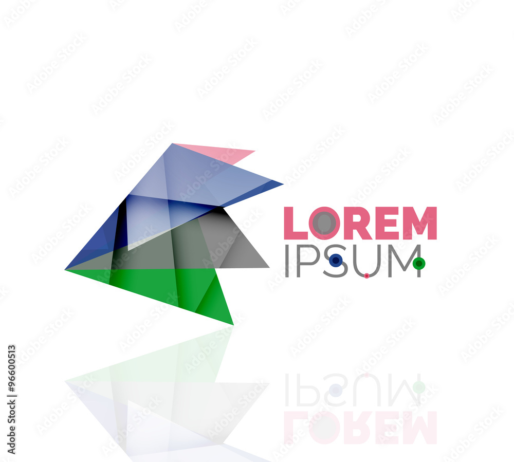 Logo, abstract geometric business icon Logo, abstract geometric business icon