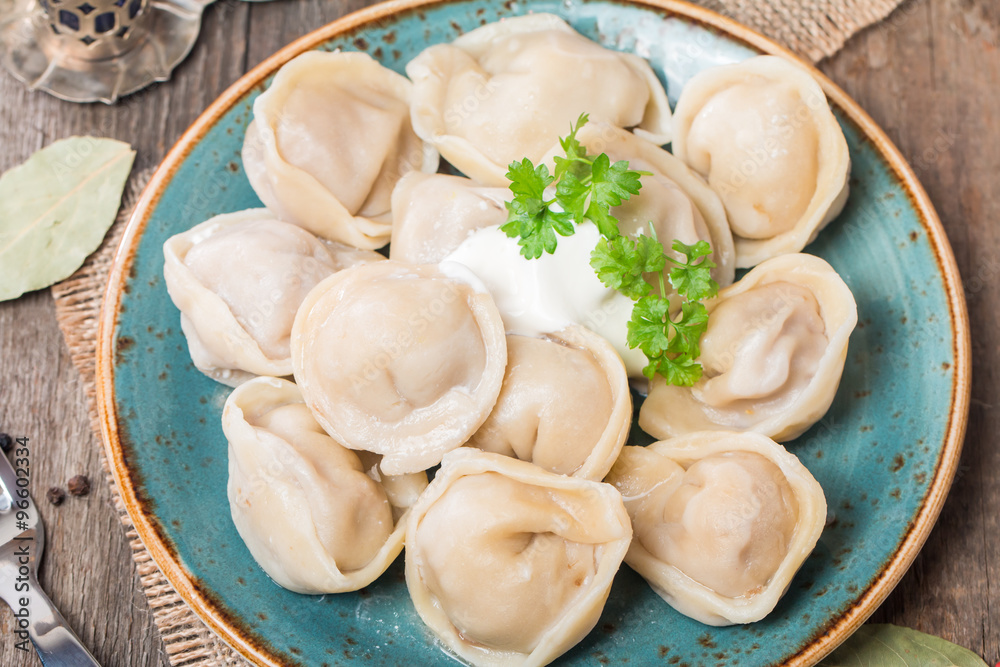 Homemade Meat Dumplings - russian pelmeni Homemade Meat Dumplings - russian pelmeni