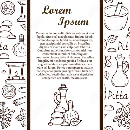 Ayurveda vector concept