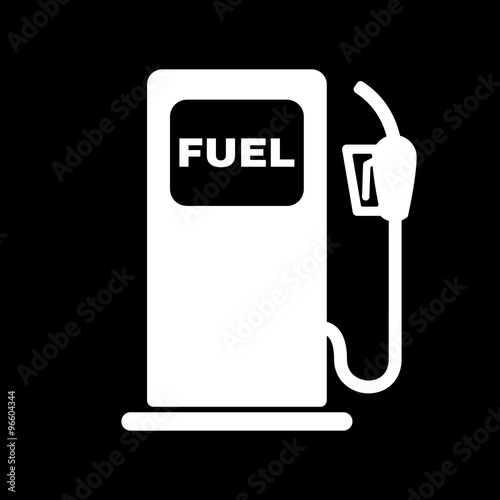 The gas station icon. Gasoline and diesel fuel symbol. Flat