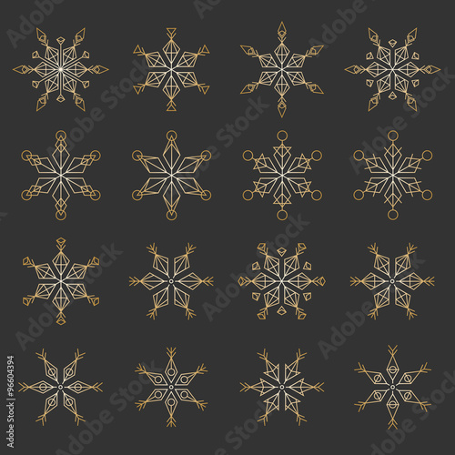 Schneeflocke geometrisch #Set3