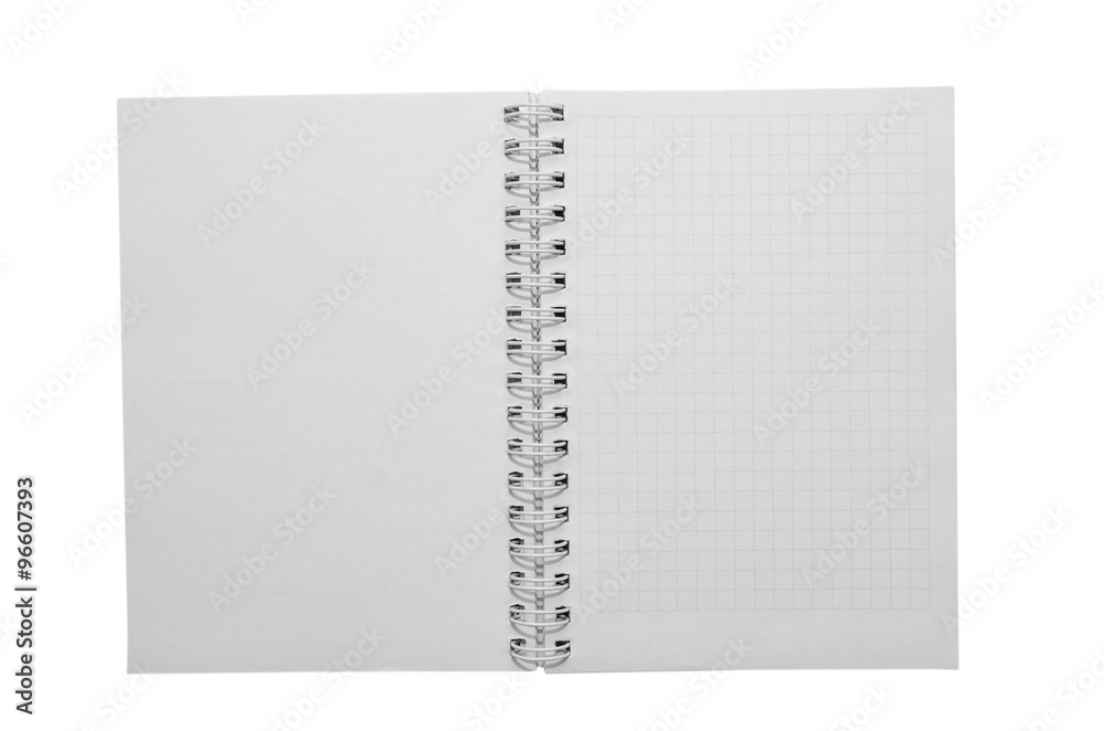 paper notepad isolated