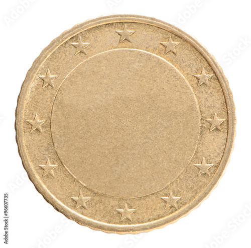 blank bronze coin