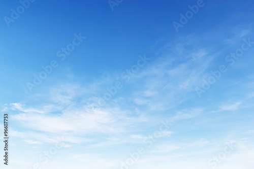 Fototapeta Naklejka Na Ścianę i Meble -  Fantastic soft white clouds against blue sky background