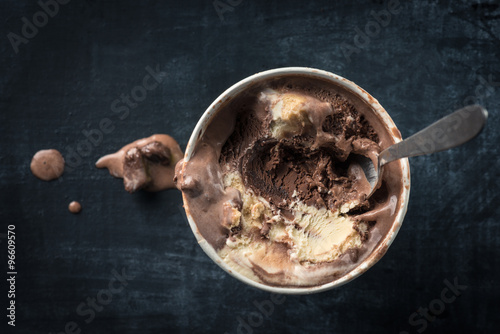 Ice cream in tub