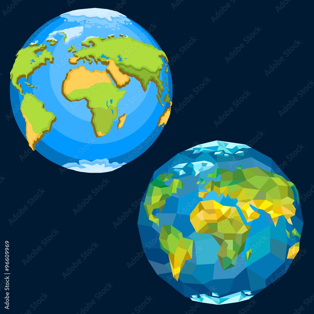 Naklejka premium Planet Earth. Vector.