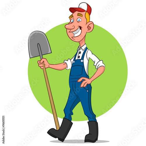 farmer. Vector illustration.