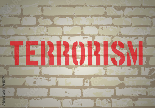 No terrorism concept. Vector
