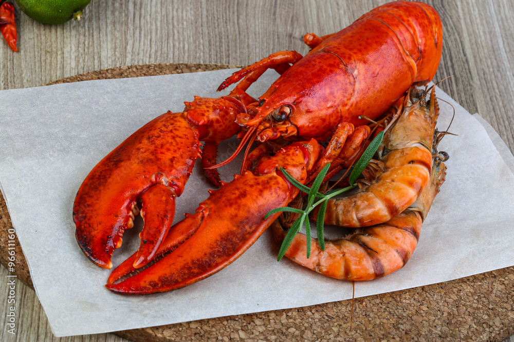 Lobster and shrimps Lobster and shrimps