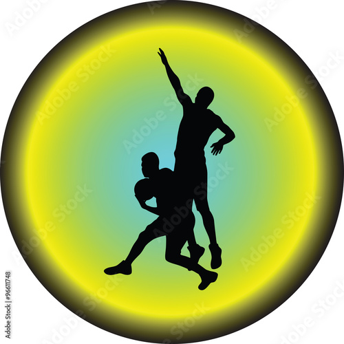basketball silhouette vector