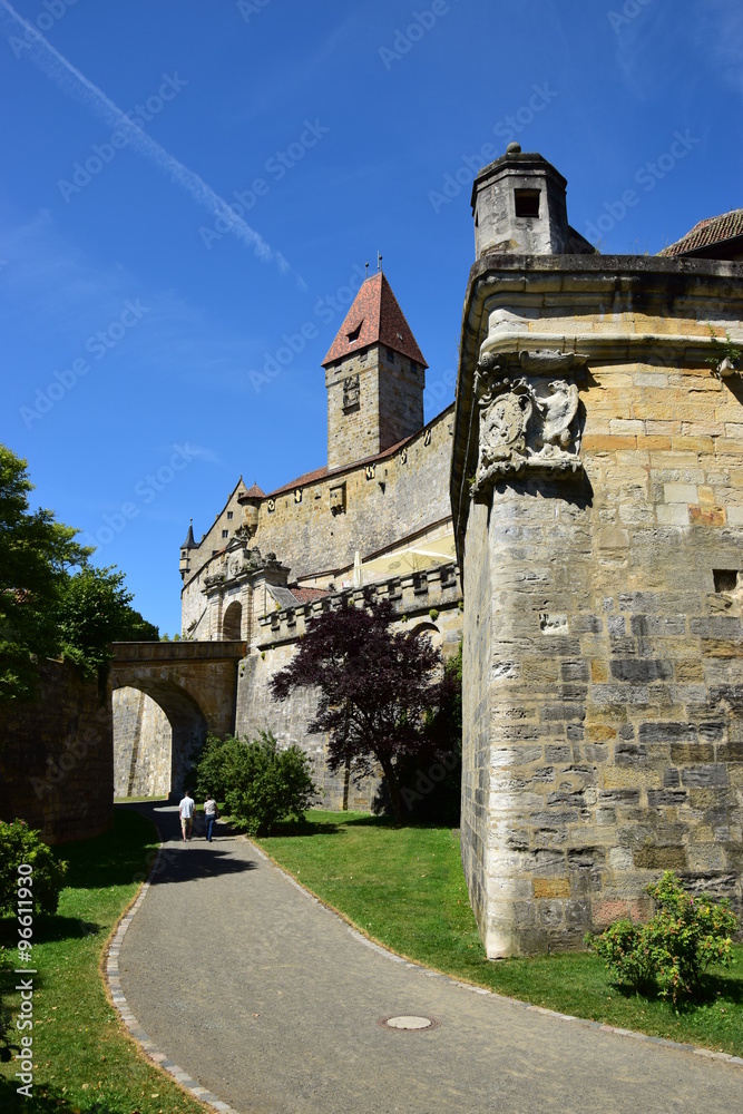 View on the Veste Coburg castle near Coburg, Bavaria, Region Middle Franconia, Germany