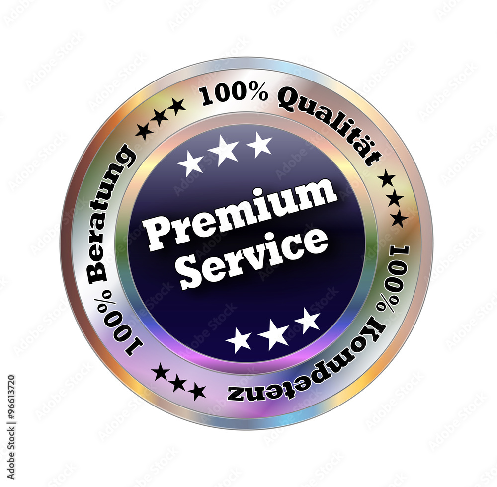 Button / Service / Qualität / Kompetenz / Vektor