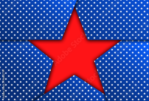 Red patriotic star